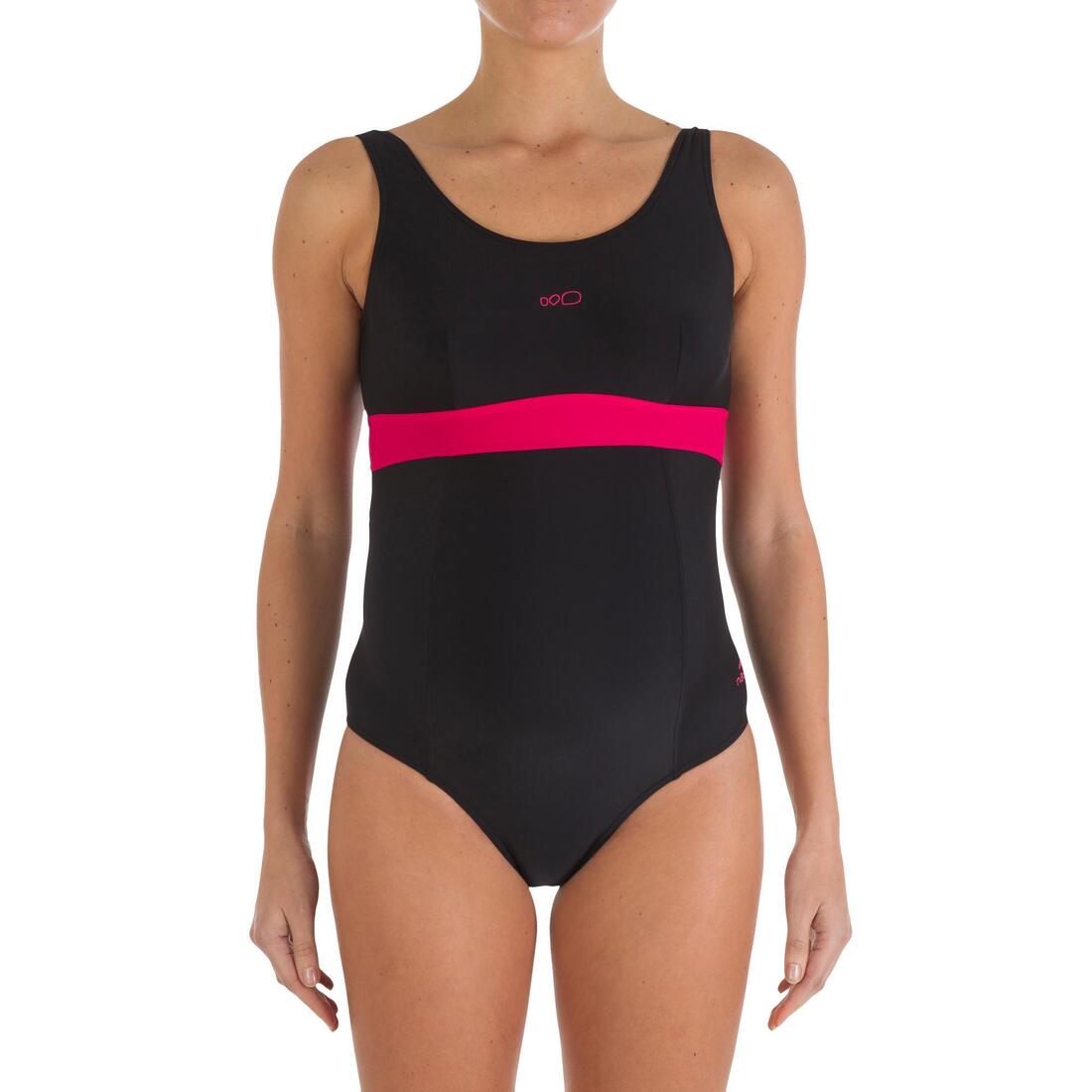 Maillot de bain de natation 1 pièce future maman Romane bleu Yuka