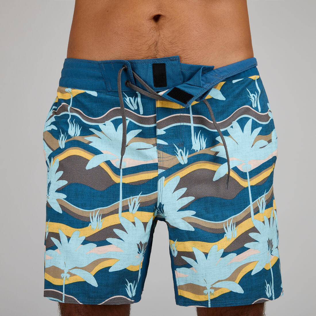 Boardshort surf 500 17" GOOD BLUE