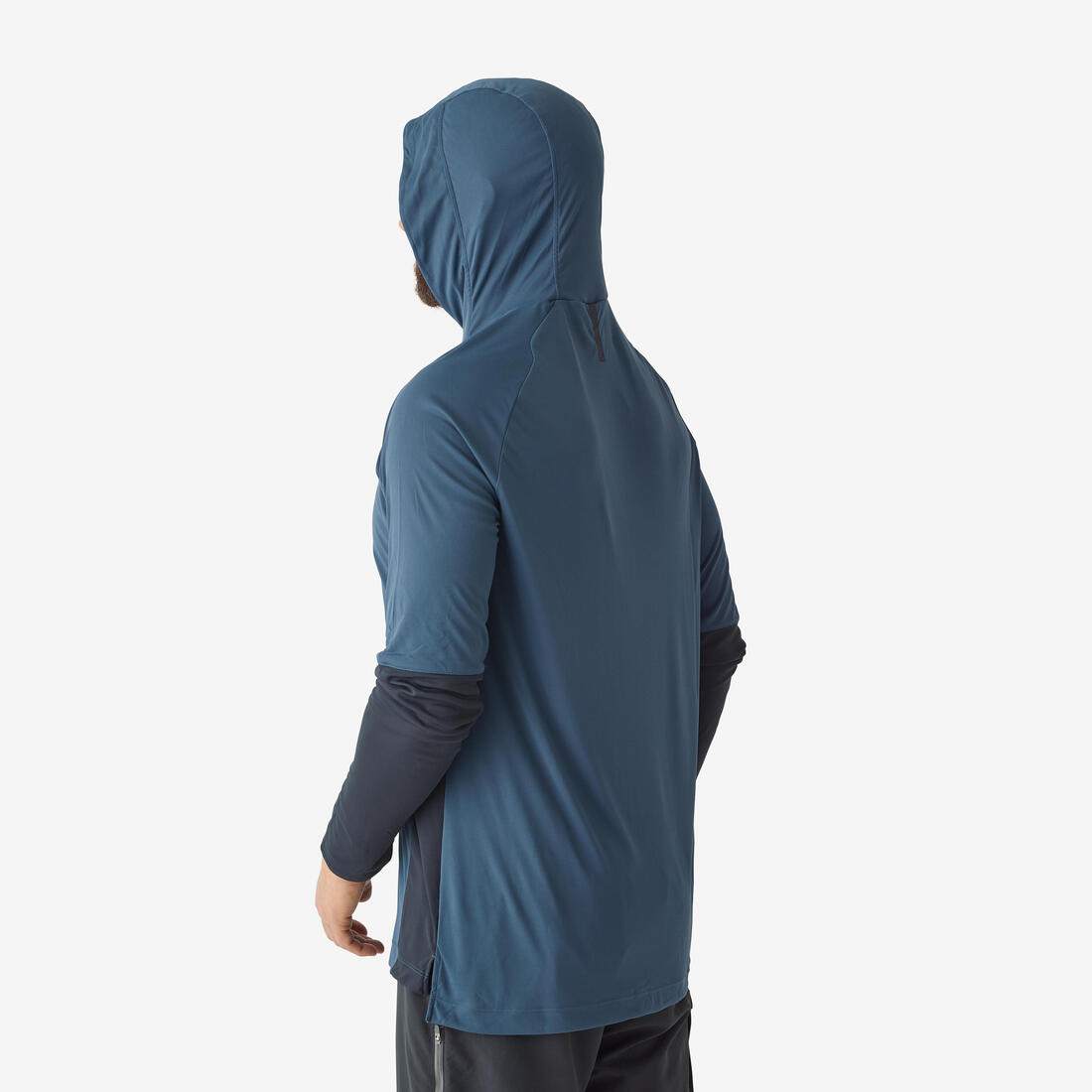 Tee-shirt de pêche Anti-UV 500 Capuche Bleu