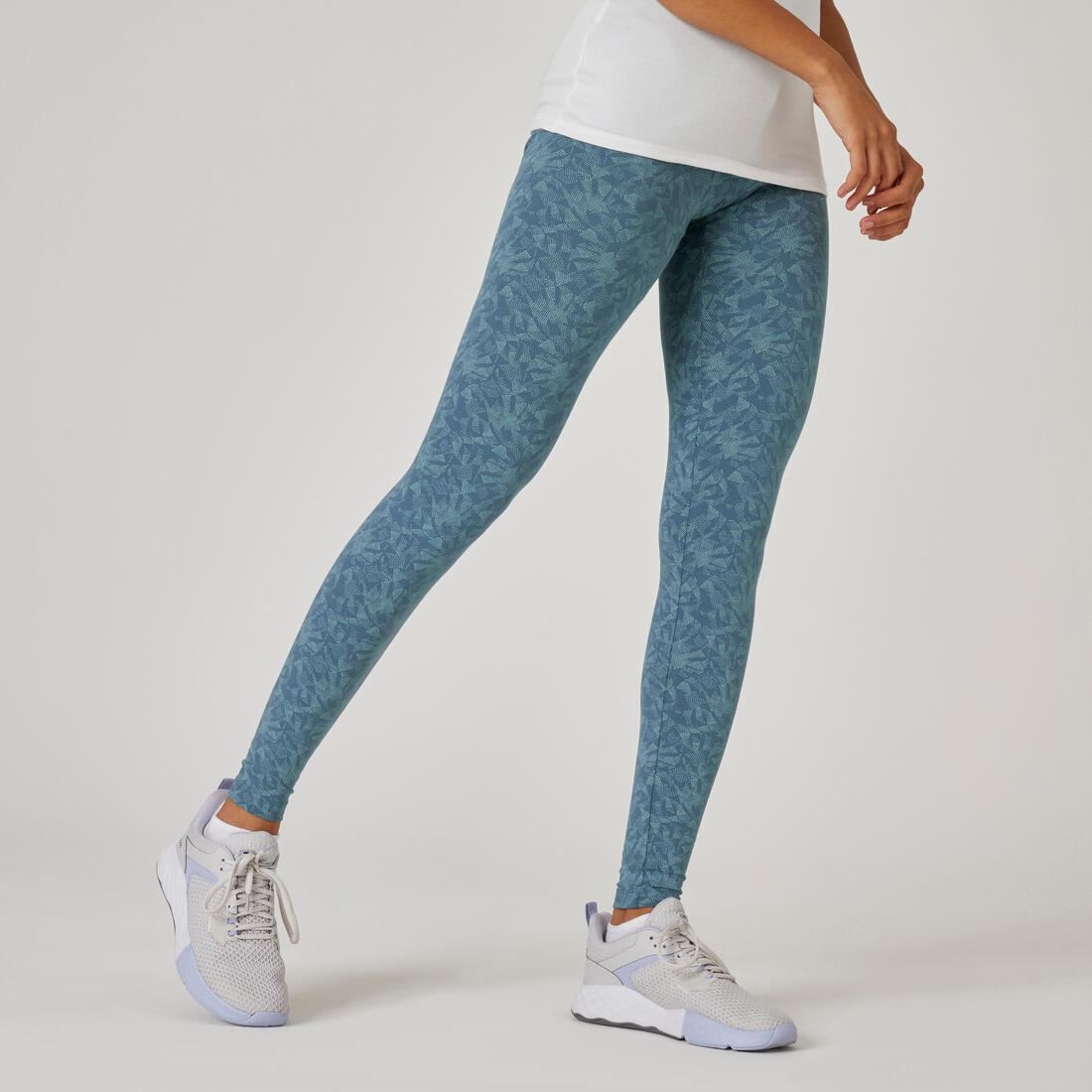 Legging fitness long coton extensible respirant femme - Fit+