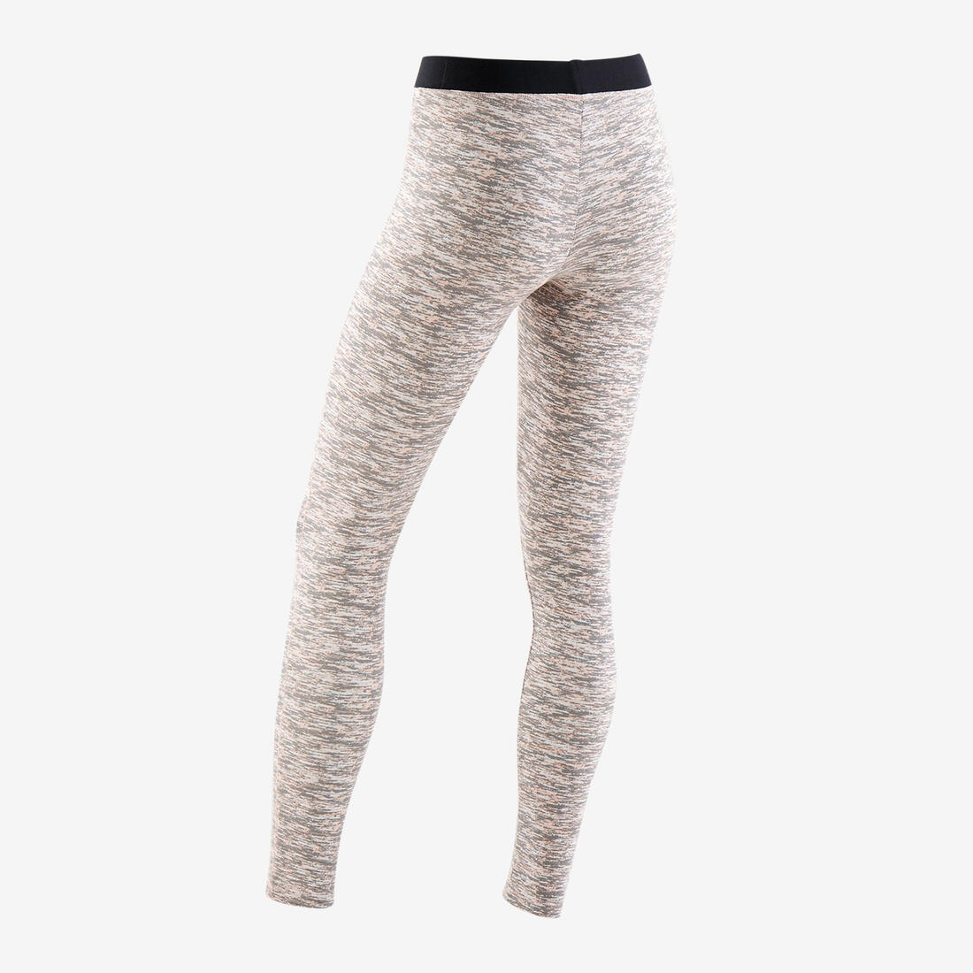 Legging coton respirant 500 fille GYM ENFANT noir imprimé