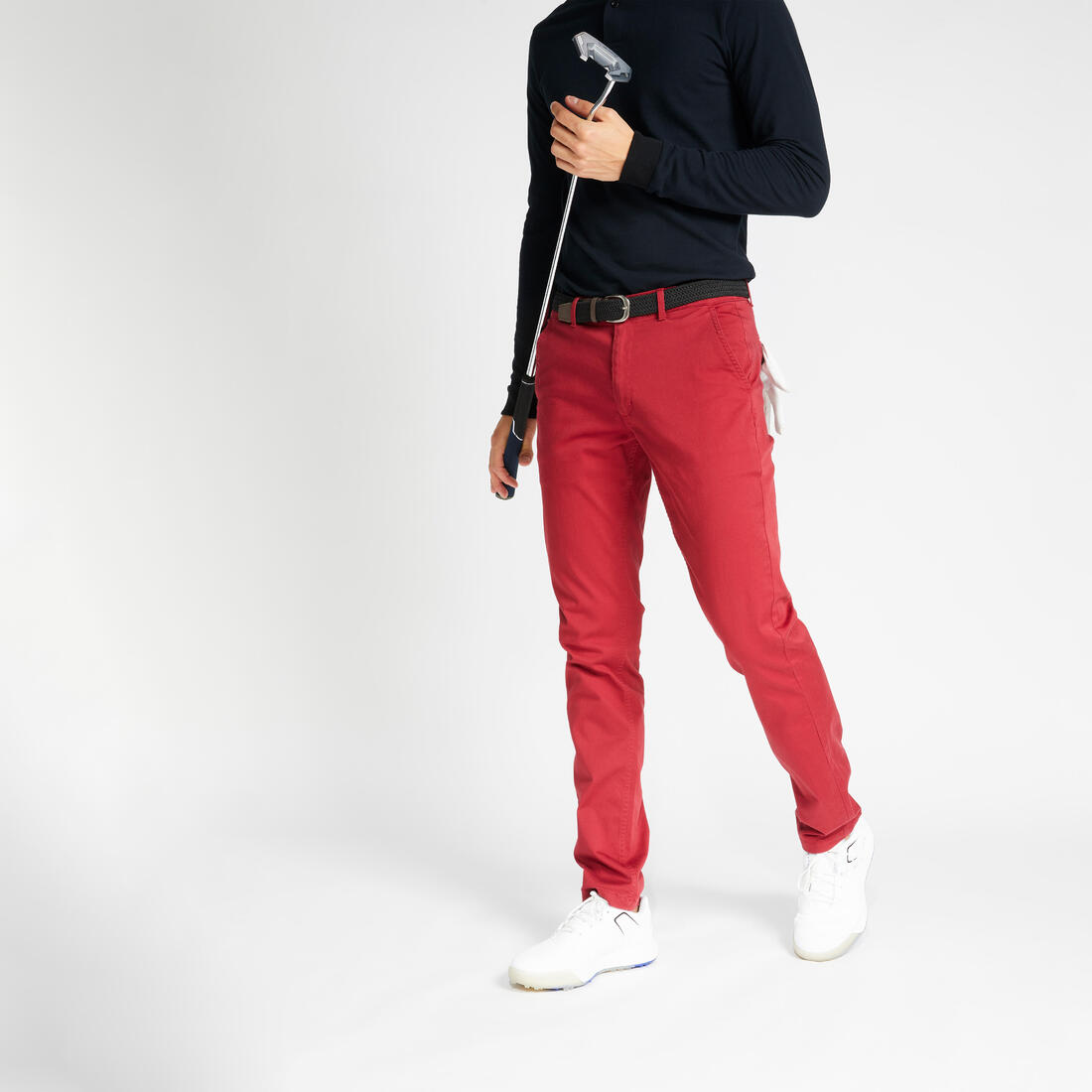 Pantalon golf Homme - MW500 rouge foncé