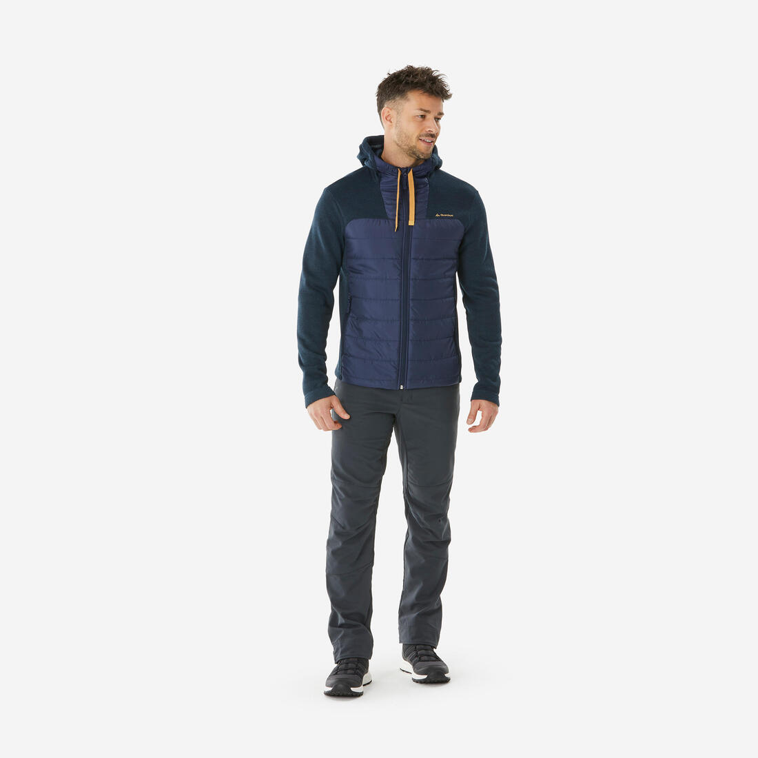 Sweat à capuche de randonnée - NH100 Hybride - Homme