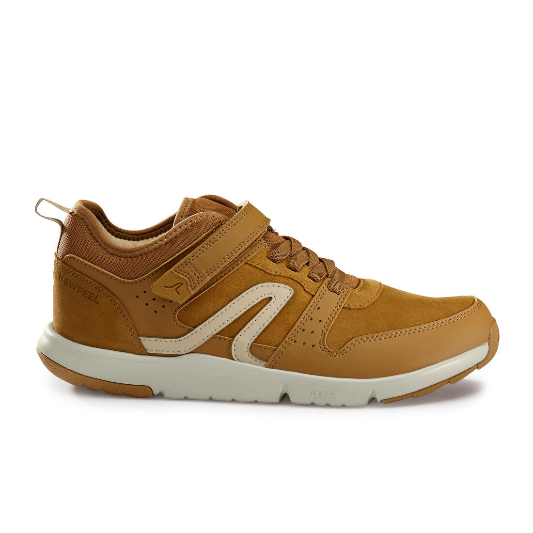 Chaussures cuir marche urbaine homme Actiwalk Easy Leather camel