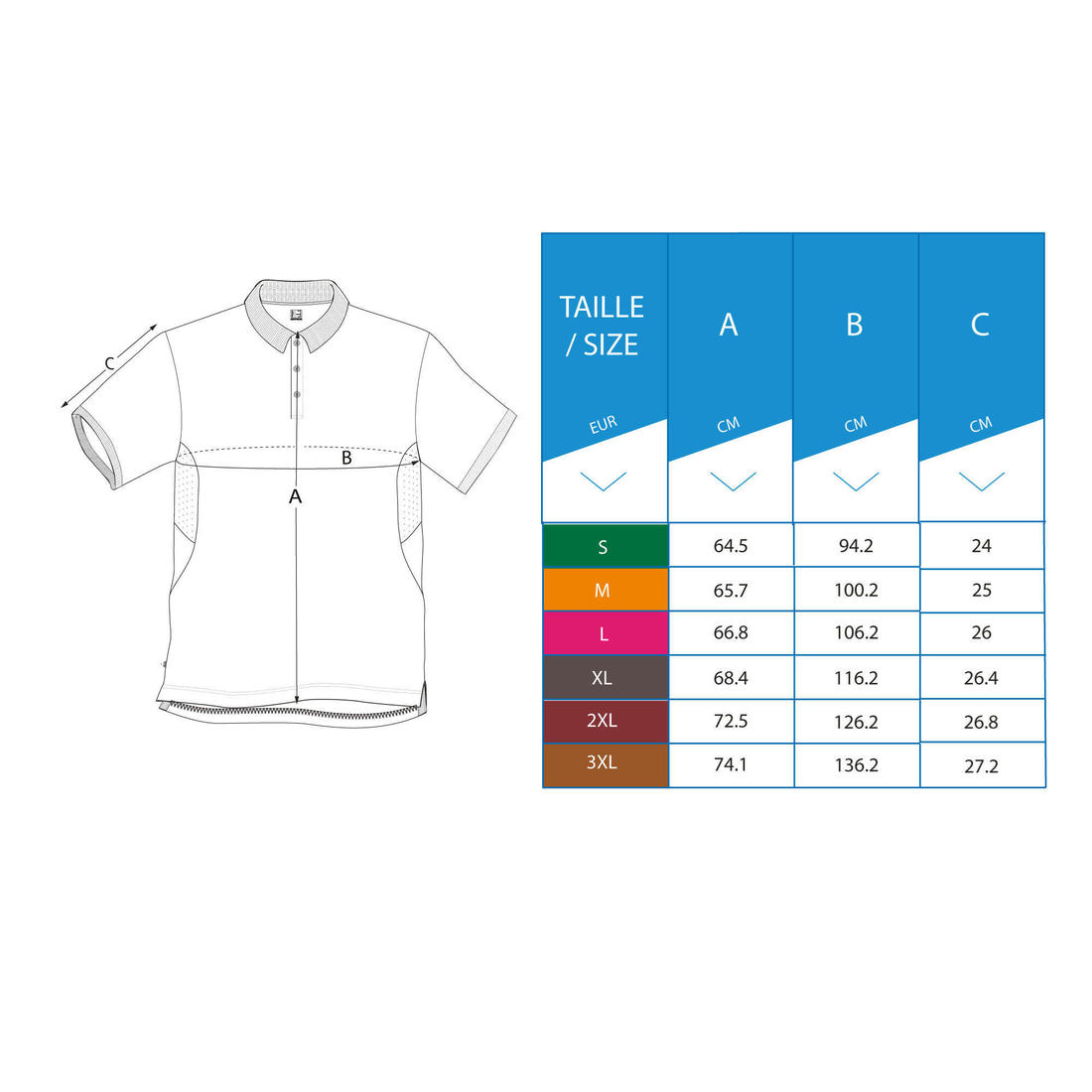 Polo de golf manches courtes femme MW500