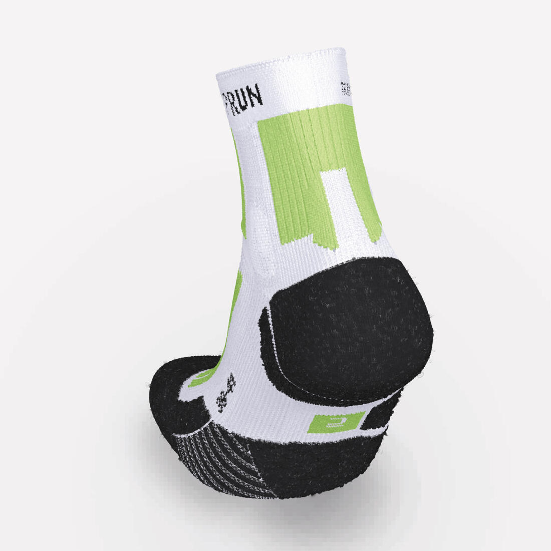 Chaussettes de running KIPRUN XTECHNO run900 X blanches / vertes