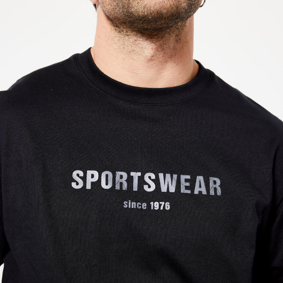 T-shirt de fitness regular en coton homme