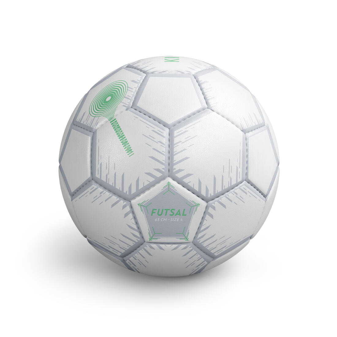 Ballon de Futsal taille 4 (périmètre 63cm) Rouge et blanc