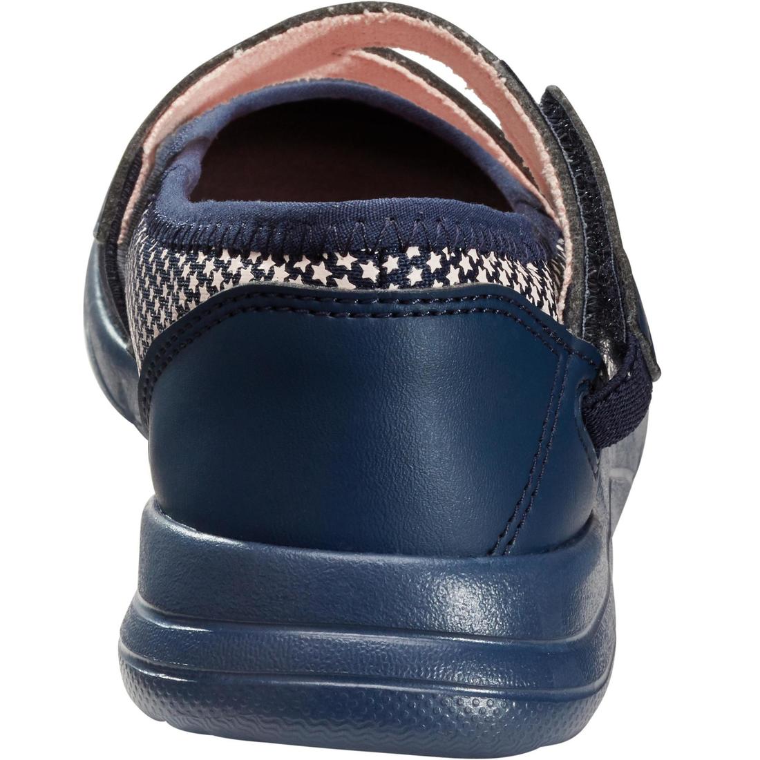 Ballerines à scratch enfant - PW 160 BR'EASY JR grises du 28 au 39