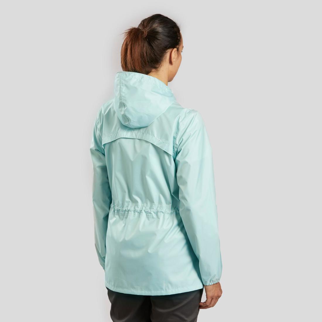 Veste coupe vent et déperlante de randonnée - Raincut Full Zip - Femme