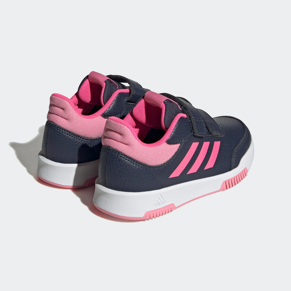 Baskets à scratch enfant - ADIDAS TENSAUR bleu/rose