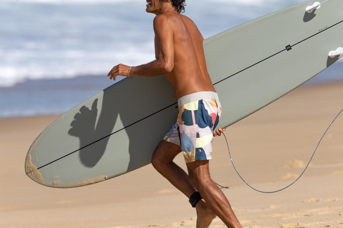 Surf boardshort court 500 lines green