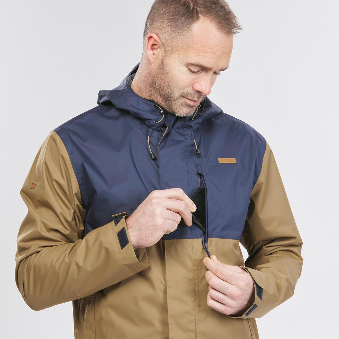 Veste imperméable de randonnée - nh500 imper - homme