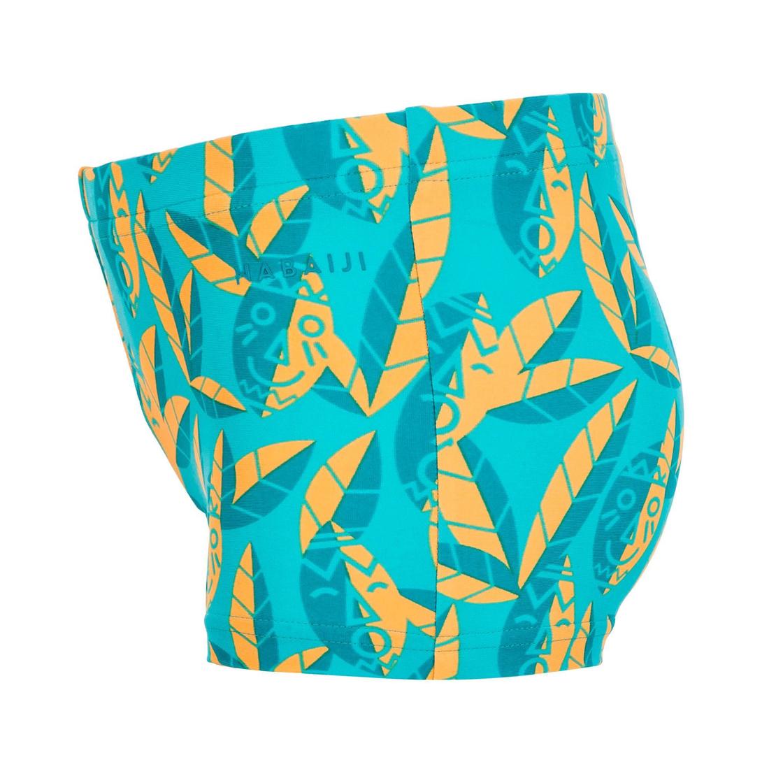 BOXER DE BAIN BEBE / ENFANT BLEU IMPRIME FISH