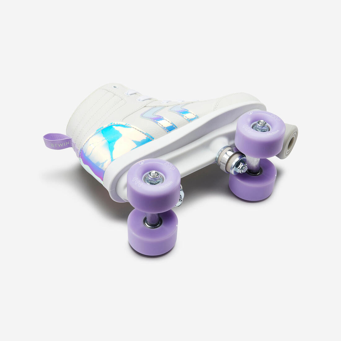 Patin à roulettes enfant QUAD 100 JR blanc holographic