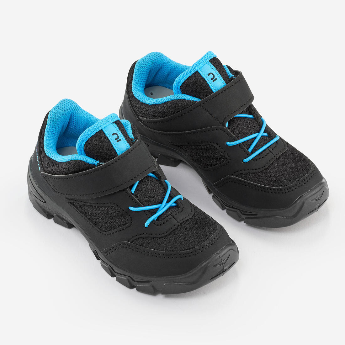 Chaussures de randonnée enfant avec scratch -  NH100 bleu - 24 à 34