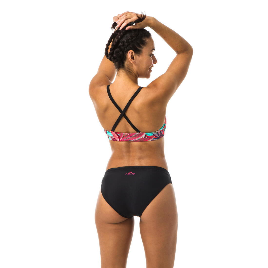 Haut de maillot de bain de natation femme Riana Lib Black