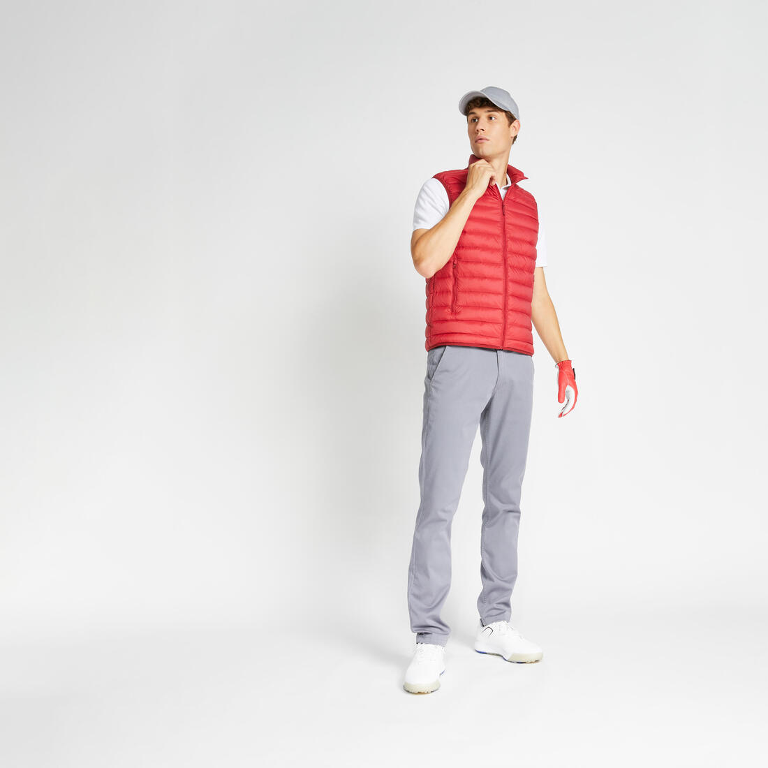 Pantalon golf Homme - MW500 rouge foncé