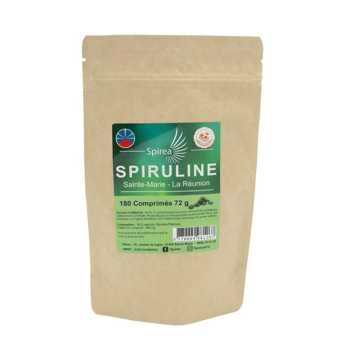 SPIREA-Spiruline 100 % comprimés - 72 gr - 180 cp