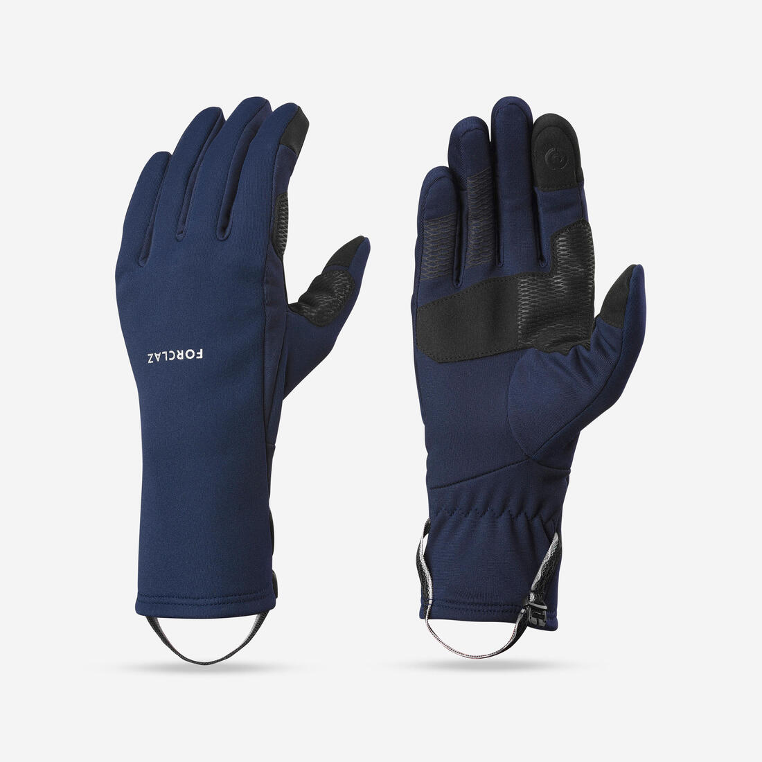 Gants tactiles et stretch de trekking montagne - MT500 marine - adulte