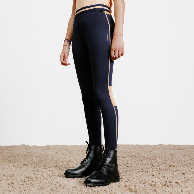 





Kids' Horse Riding Light Legging 100 - Petrol Blue/Navy Blue, photo 1 of 5