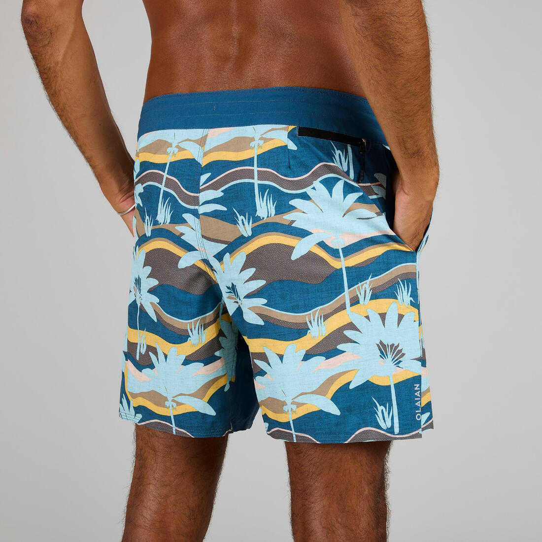 Boardshort surf 500 17" GOOD BLUE