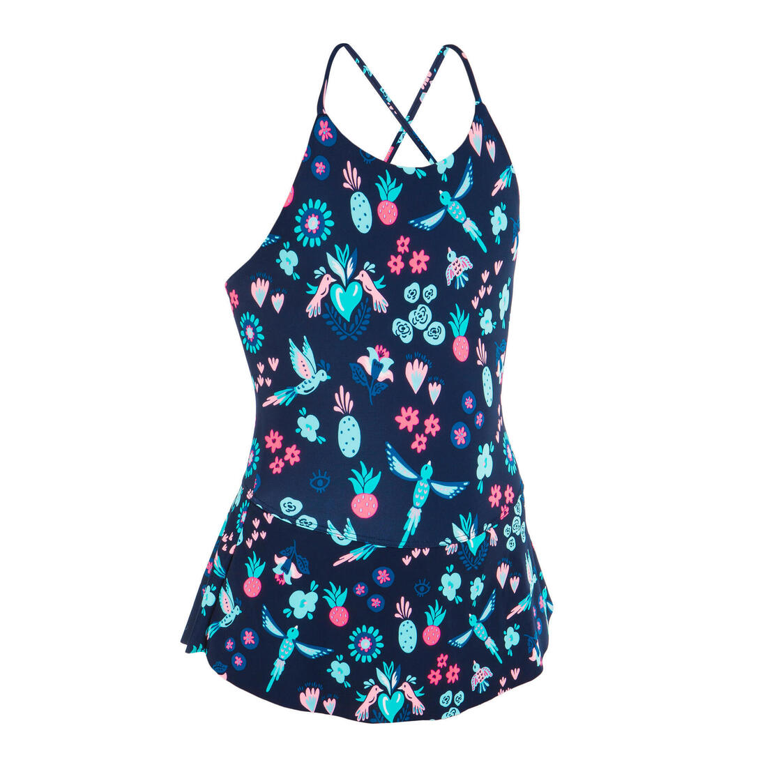 Maillot de bain de natation 1 pièce jupette Lila All Oto