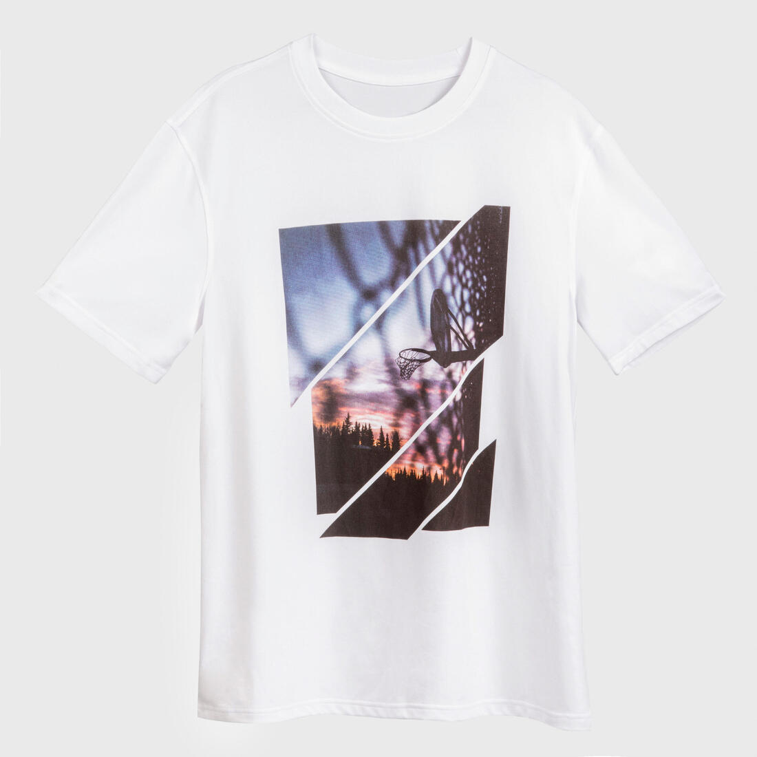 T-SHIRT / MAILLOT DE BASKETBALL HOMME TS500 BLANC 6 PHOTOS