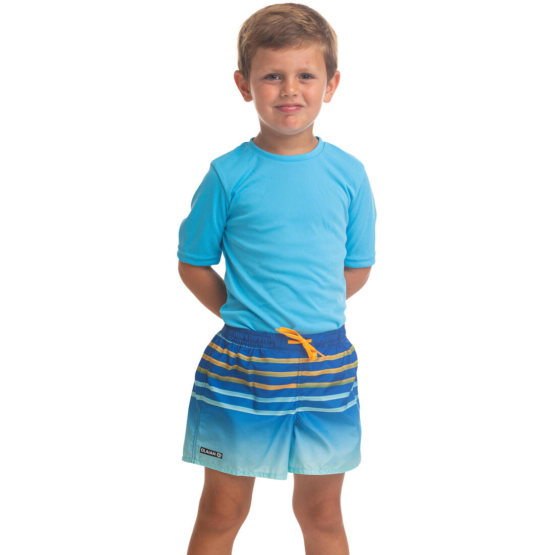 short de bain 100 Kid Rayé