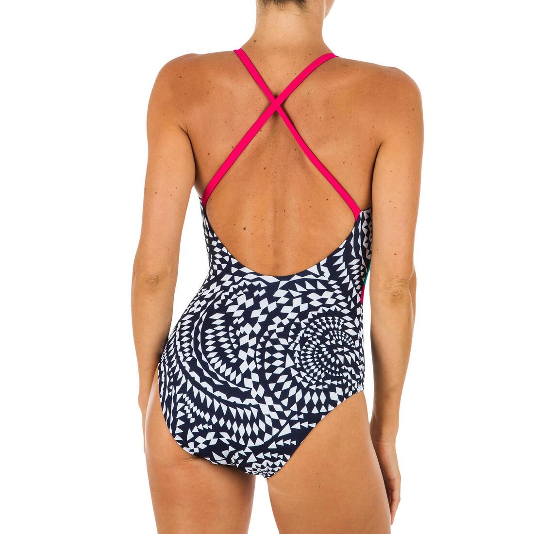 Maillot de bain de natation une pièce femme Riana All Paint