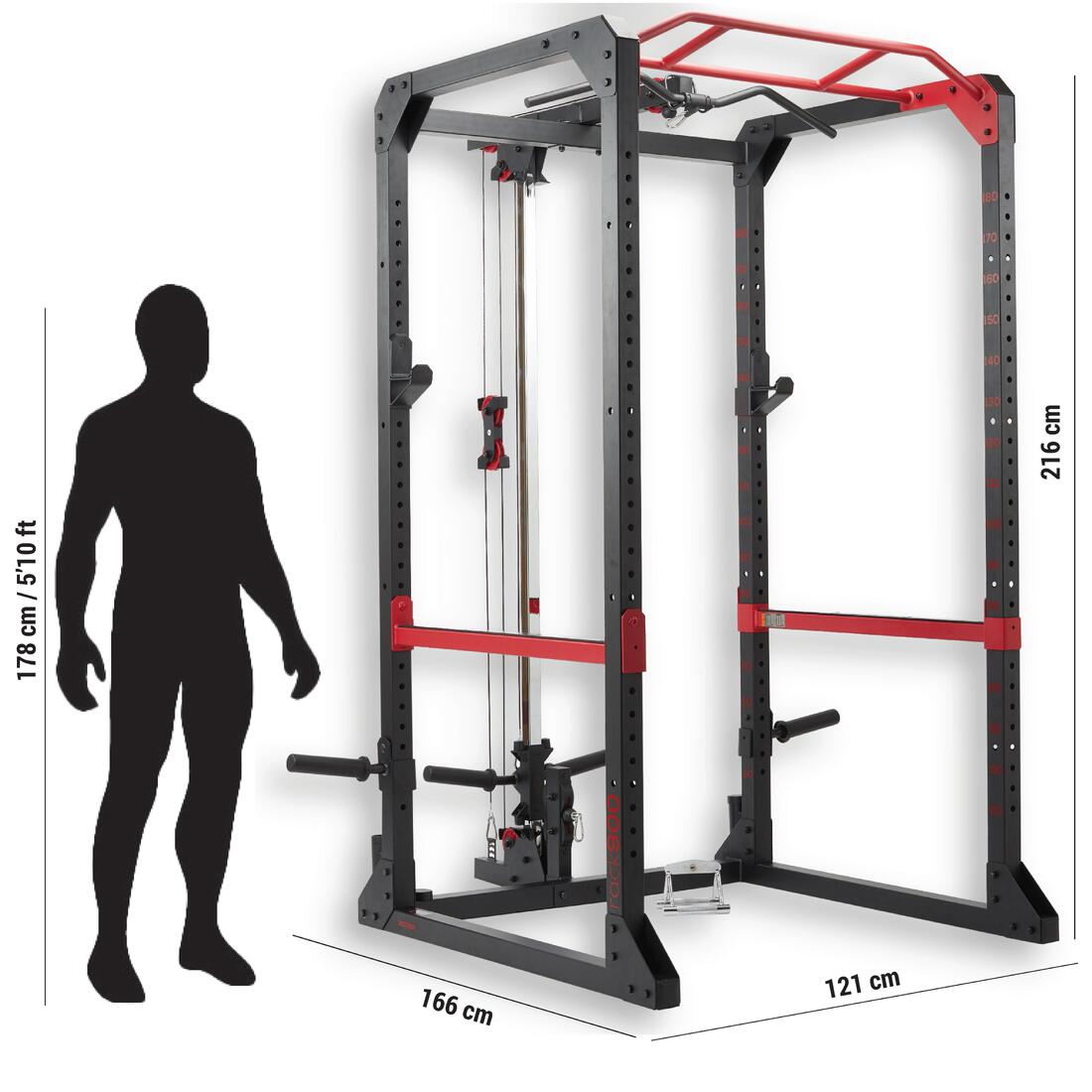 Rack de musculation - Traction / Squat / Développé couché / Tirage dos