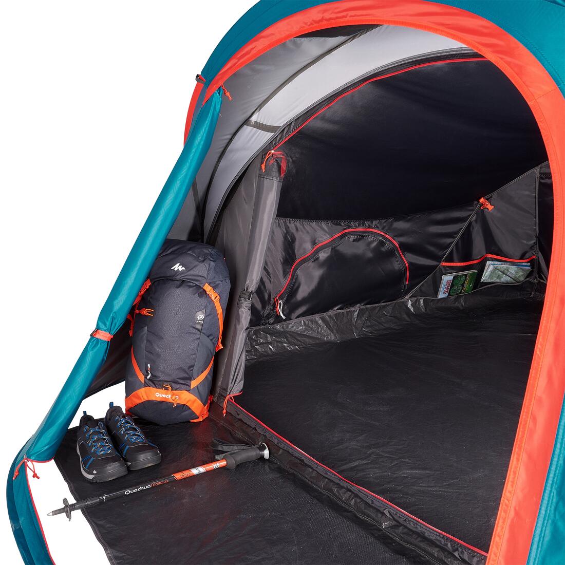 Tente de camping - 2 SECONDS XL - 3 places - Fresh & Black