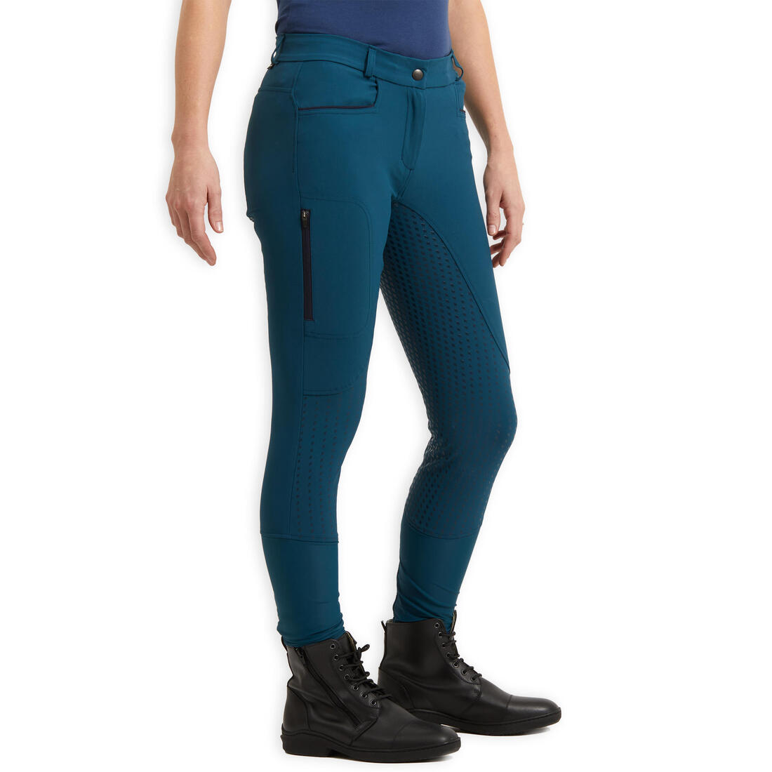 Pantalon équitation léger fullgrip Femme - 580 terracotta