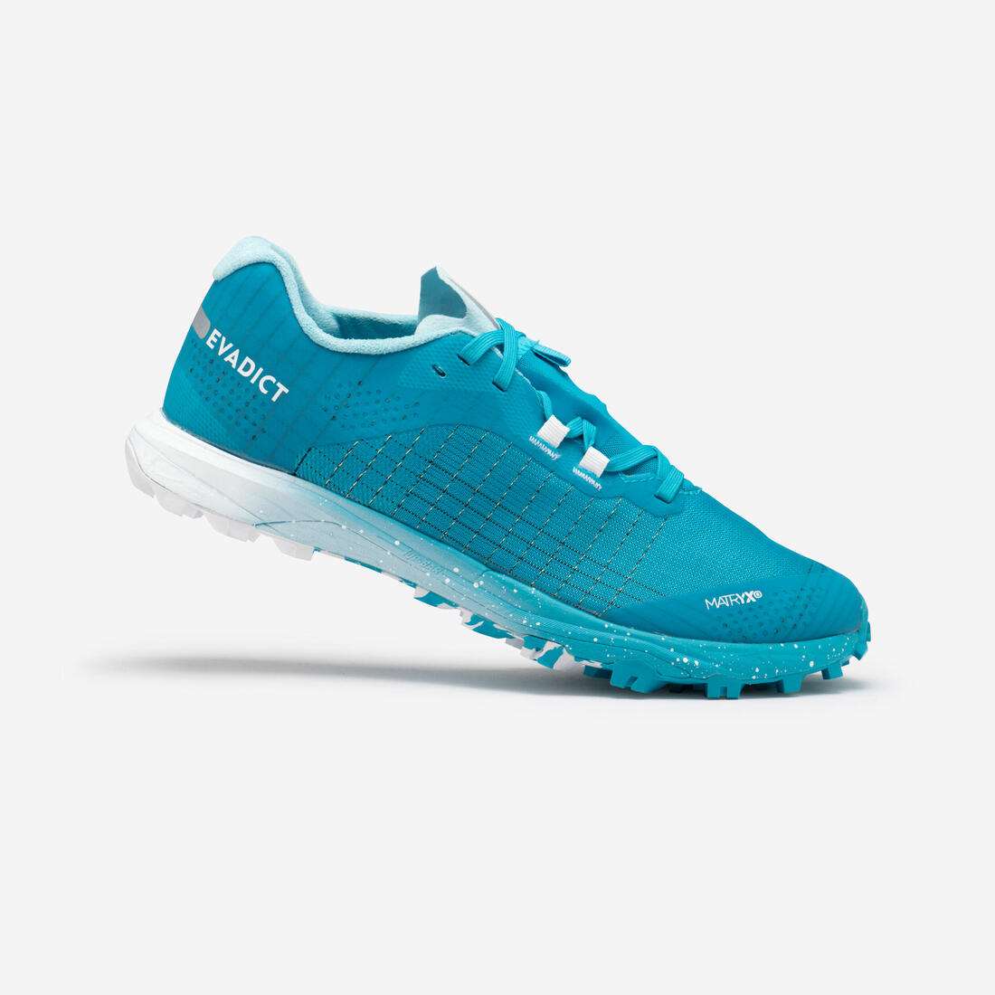 Chaussures trail running compétition femme - kiprun race light vert clair