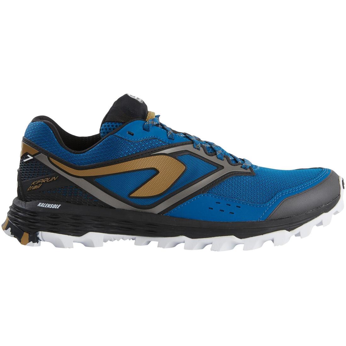 Chaussures de trail running pour homme XT7 bleue et bronze