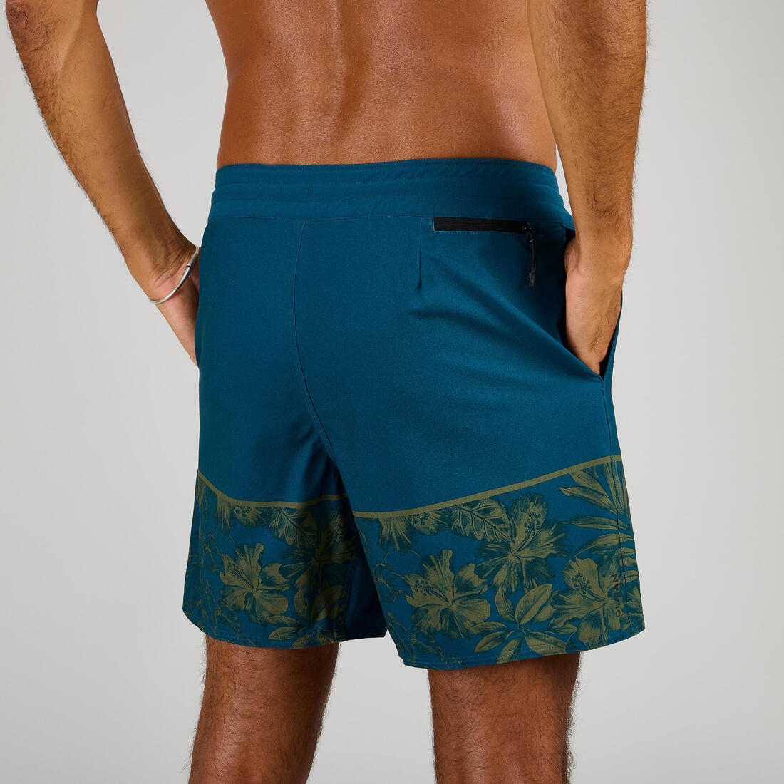 Boardshort surf 500 17" GOOD BLUE