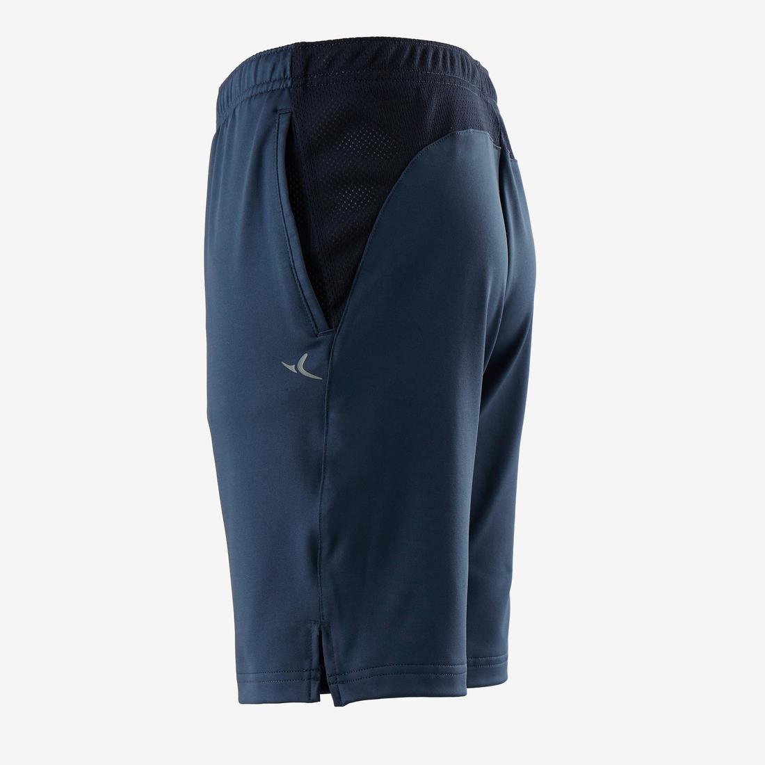 Short synthétique respirant S500 garçon GYM ENFANT bleu