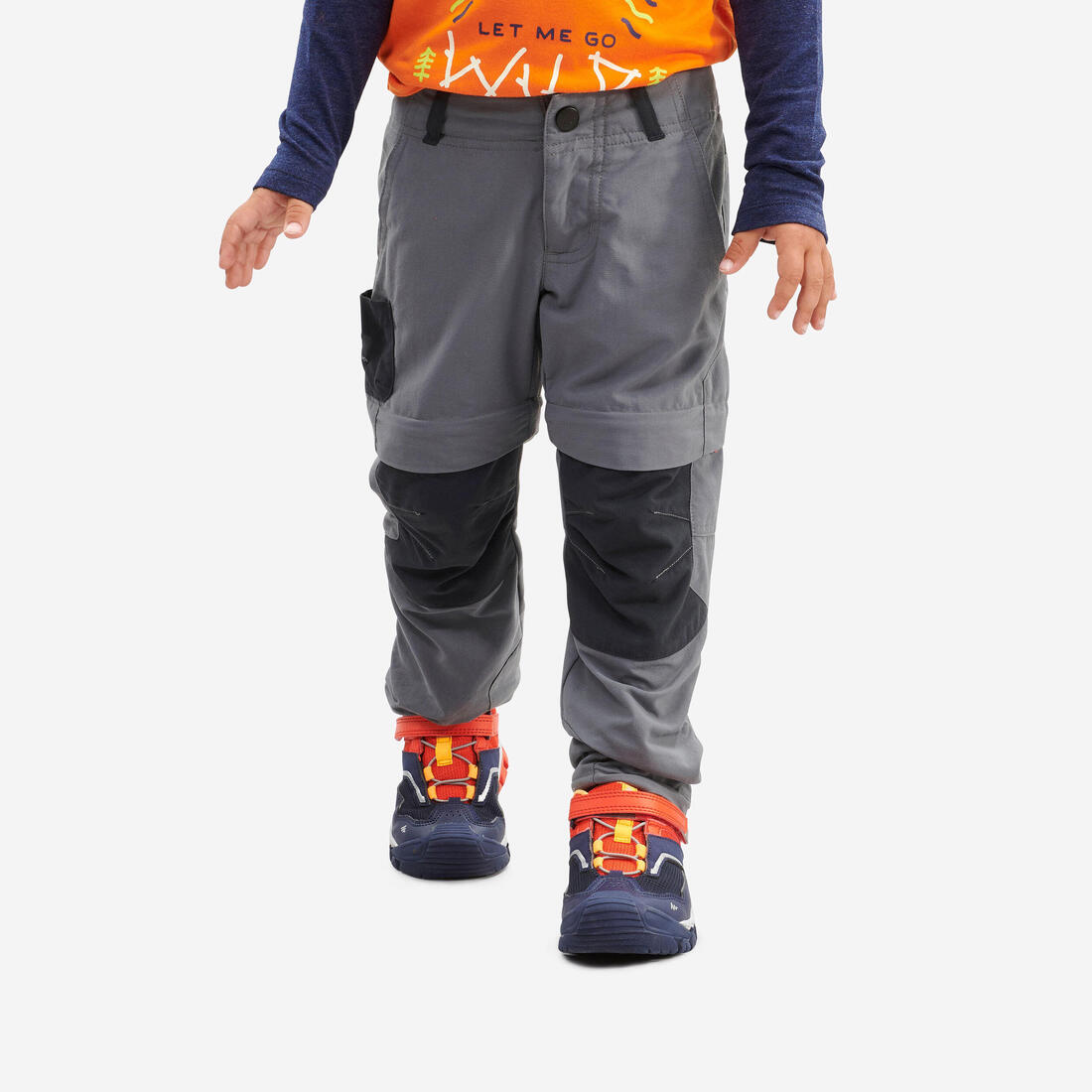 Pantalon de randonnée modulable enfant - MH500 KID 2-6 ANS