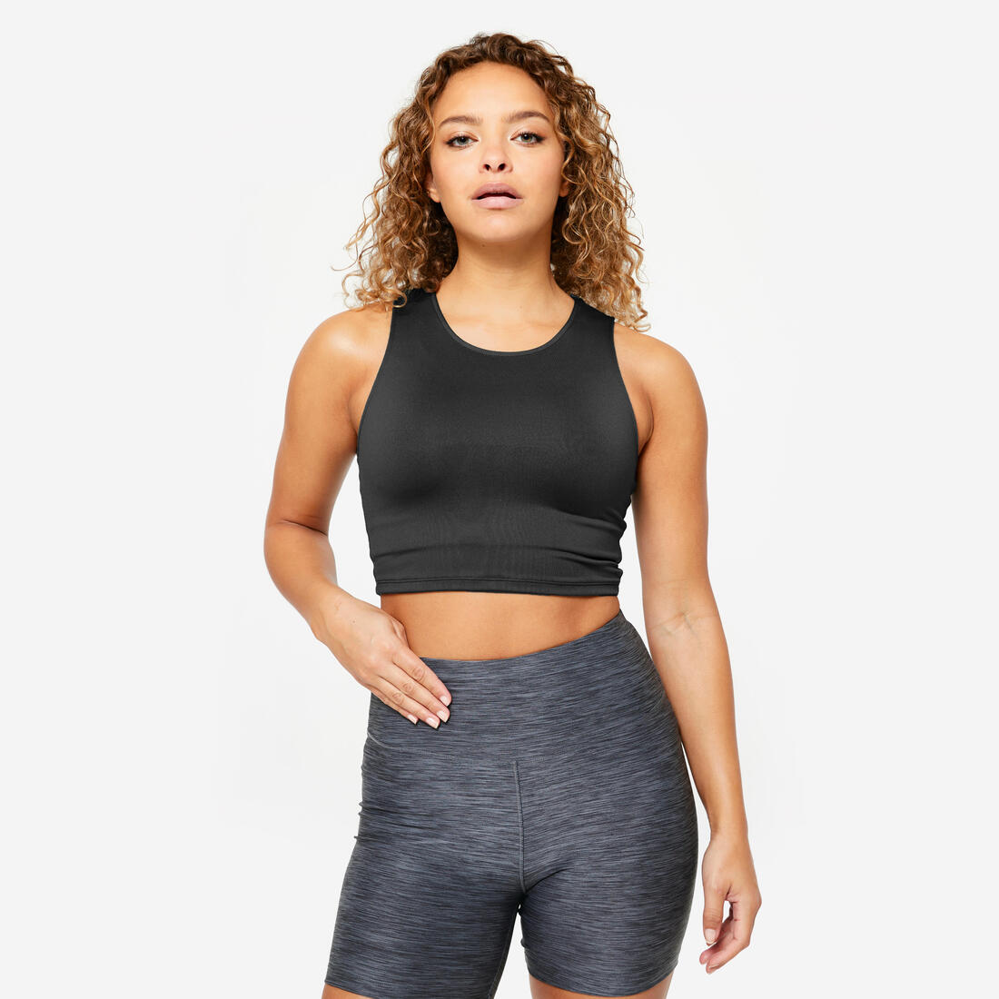 Débardeur crop top fitness femme