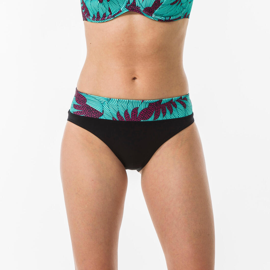 Bas de maillot de bain de surf femme taille haute gainante NORA KOGA MALDIVES