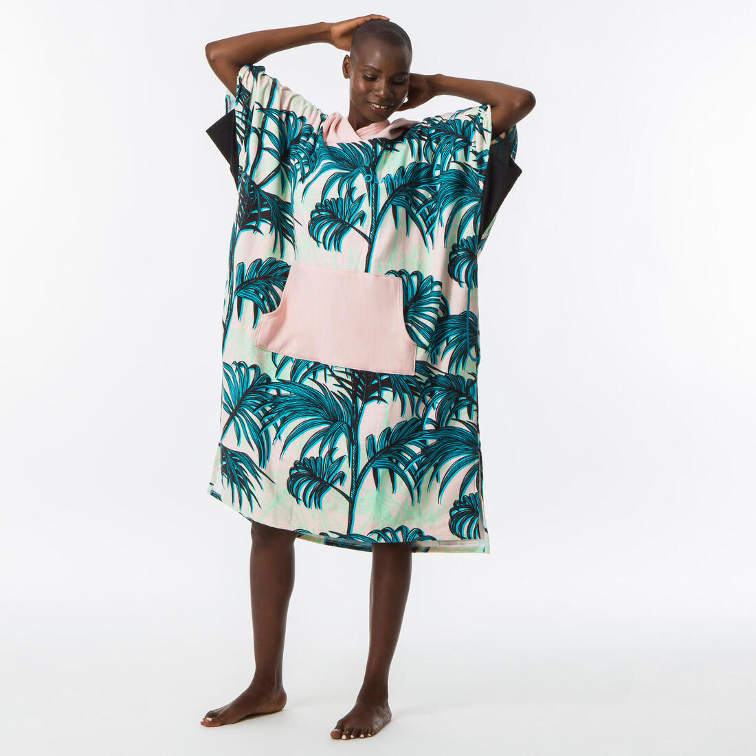 PONCHO SURF 500 ADULTE Print Flamingo