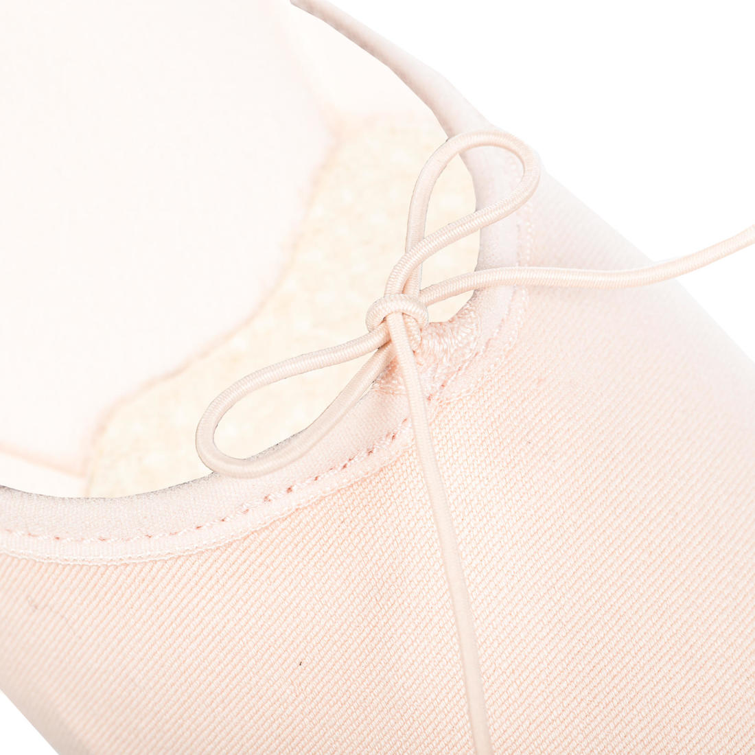 Demi-pointes danse classique bi-semelles en toile stretch saumon tailles 41-42