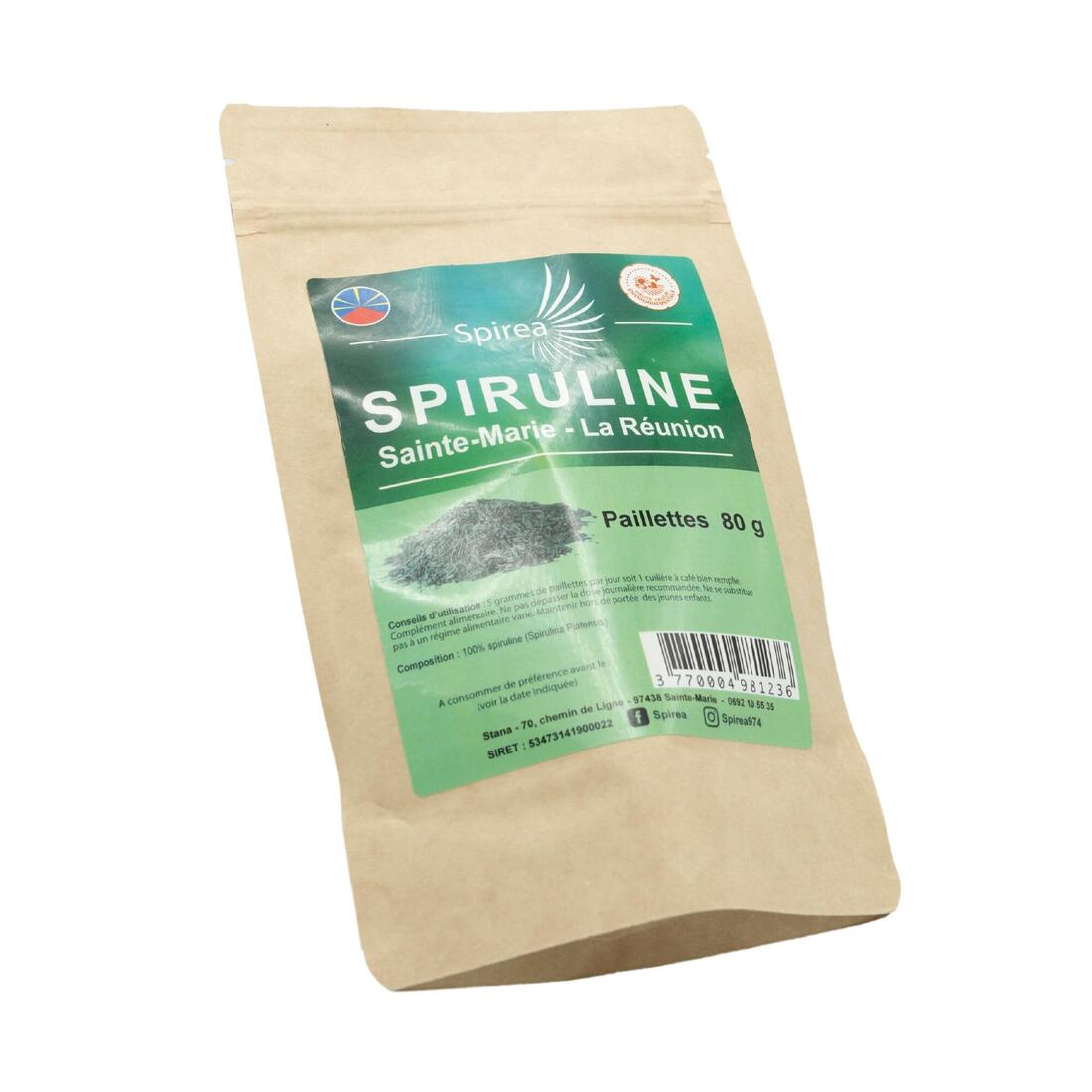 SPIREA-Spiruline 100 % paillettes - 80 gr