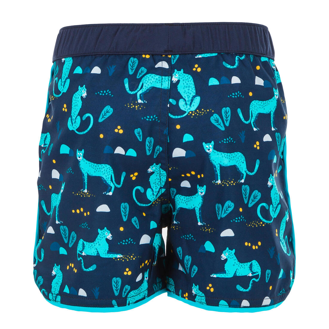 Short De Bain Bébé / Enfant Bleu foncé Imprimé Tigres