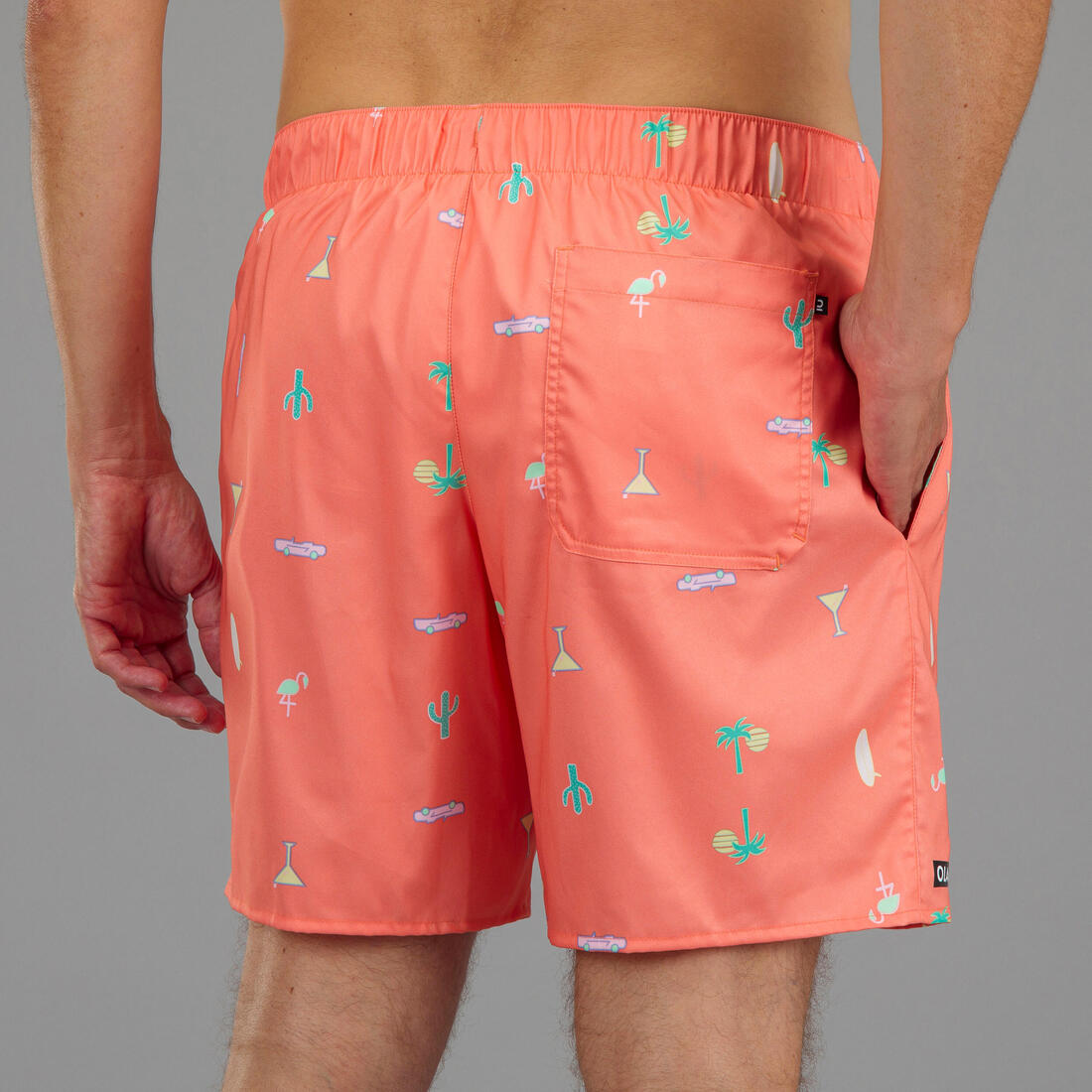 Surf boardshort standard 100 VENICE BLUE