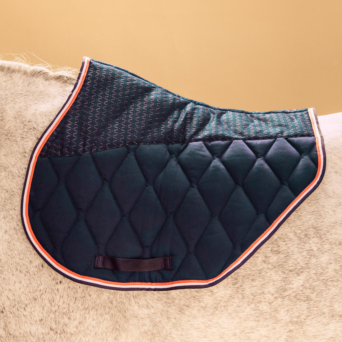 Tapis coupé cheval et poney marine 500