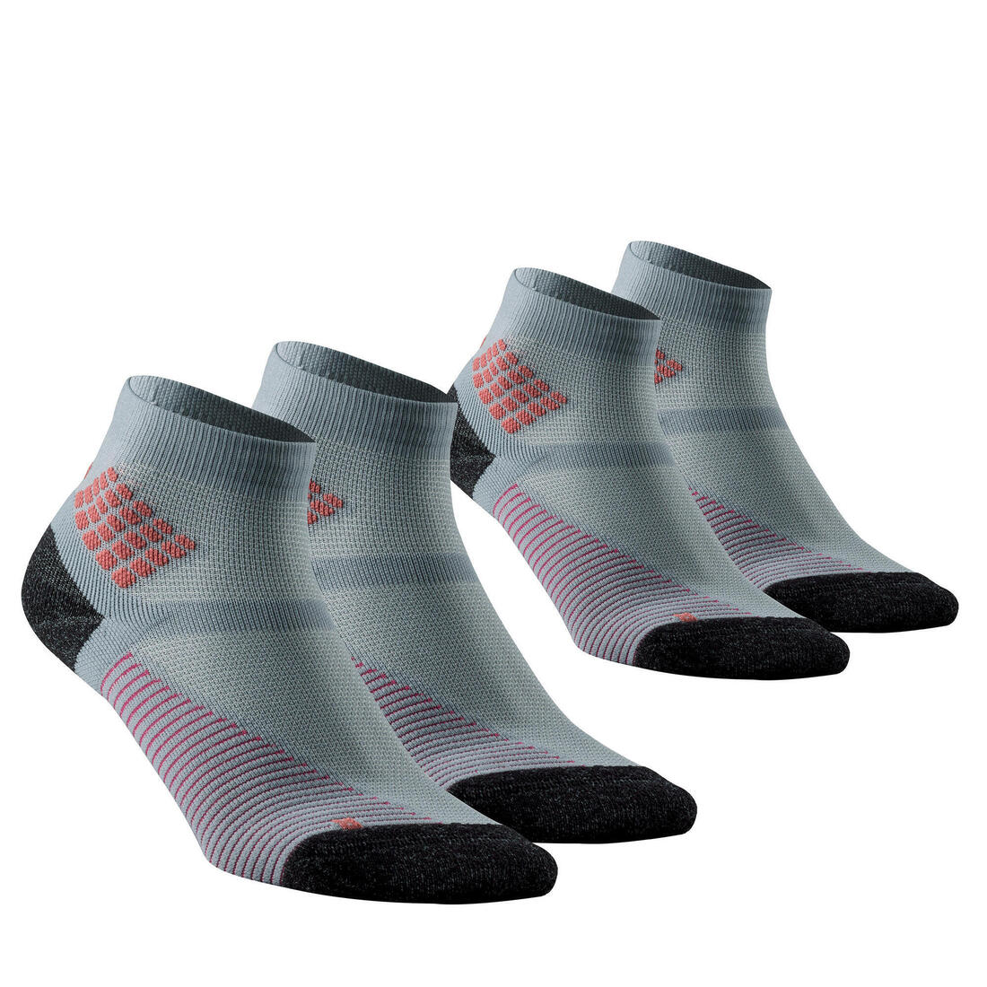 Chaussettes randonnée - Hike 500 Mid noire x2 paires