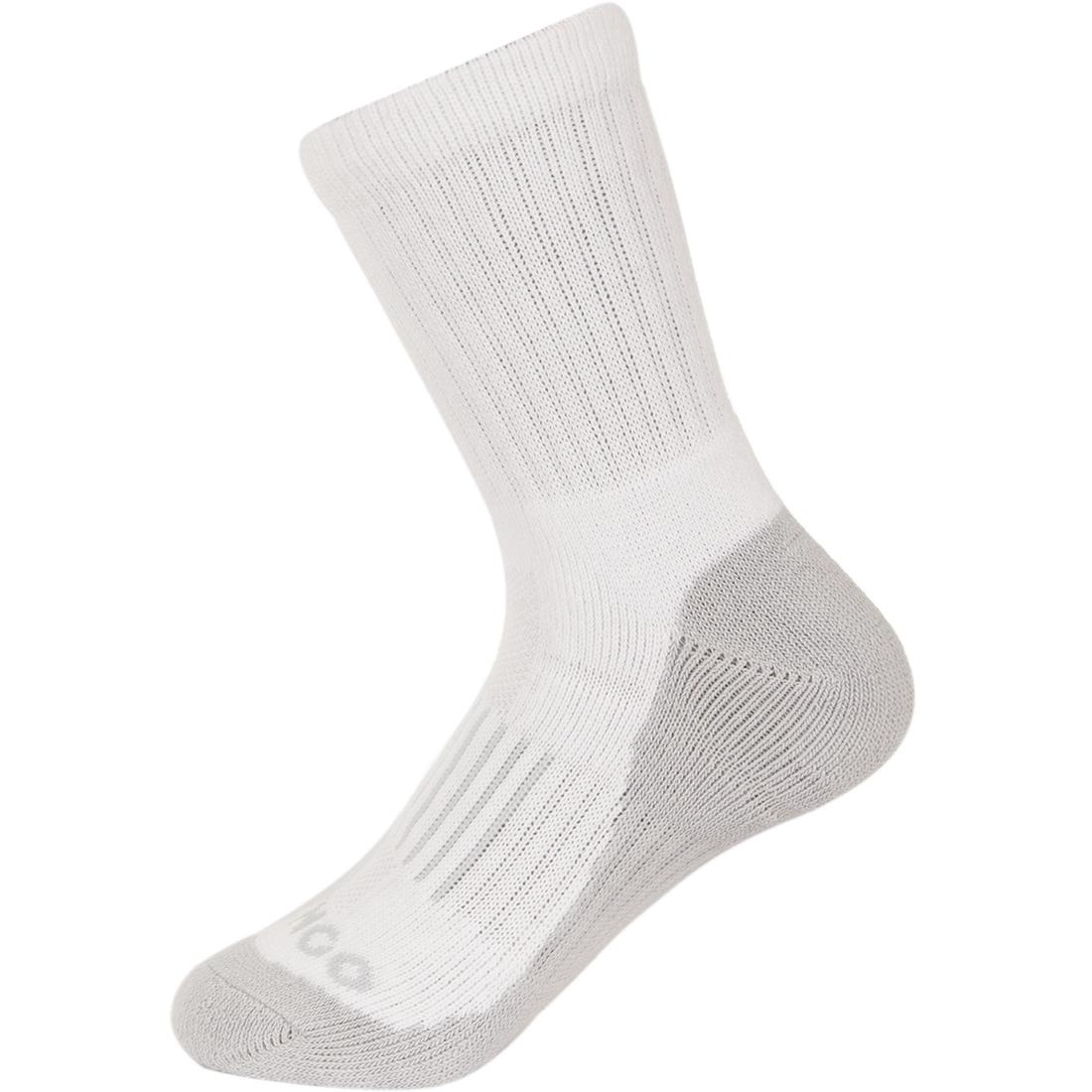 CHAUSSETTES DE SPORT ENFANT HAUTES ARTENGO RS 500 NOIR BLANC GRIS LOT DE 3