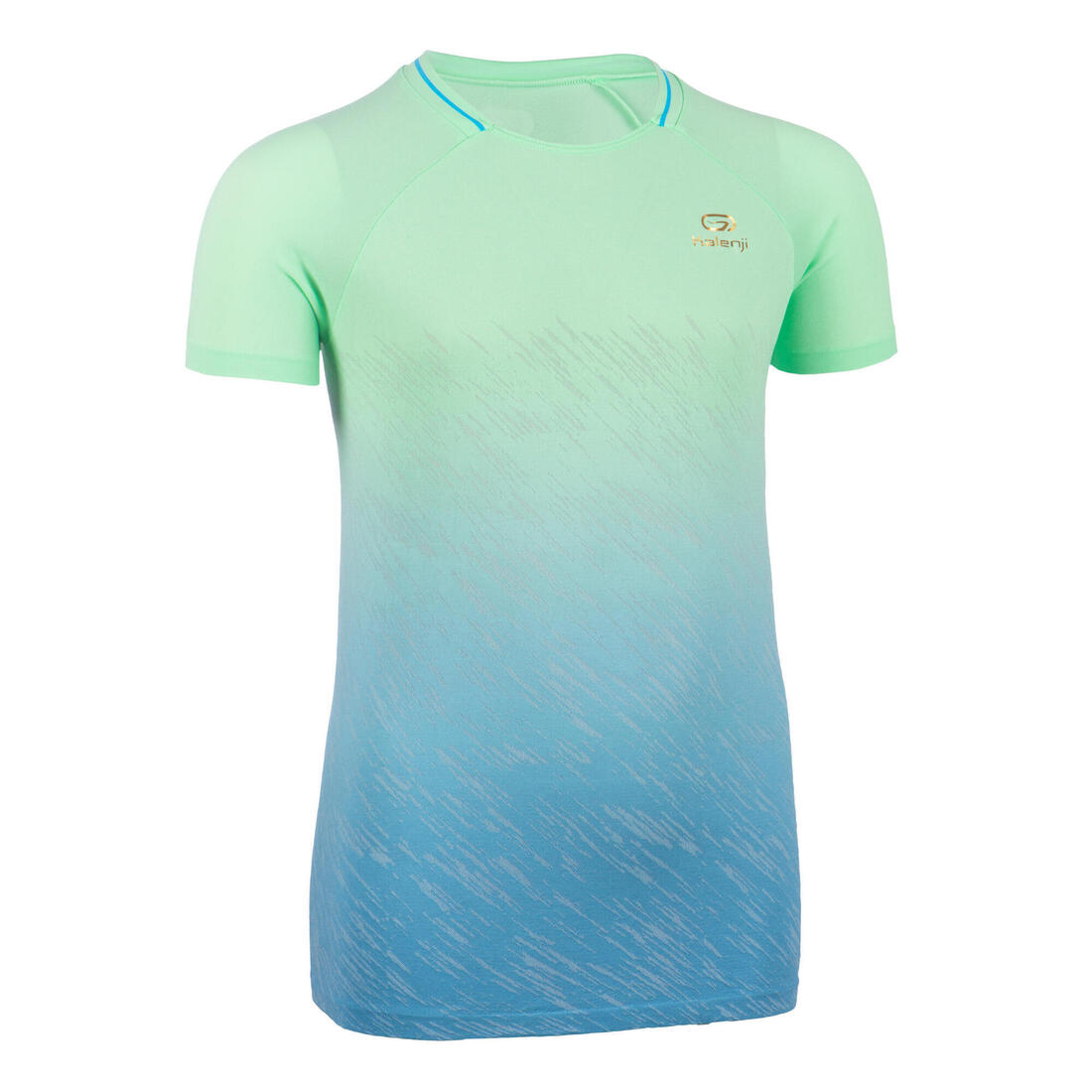 Tee-shirt manches courtes fille running et athlétisme KIPRUN care turquoise