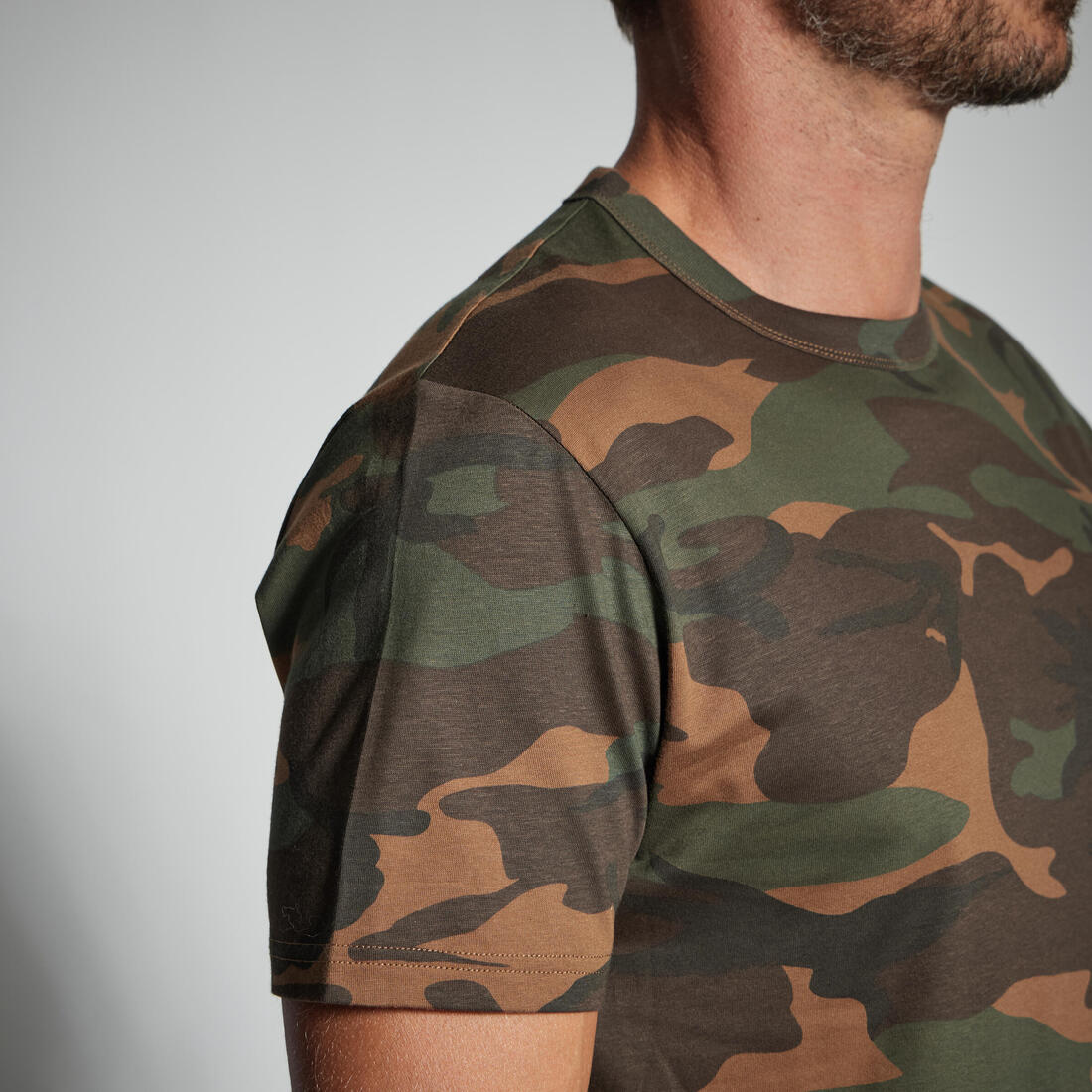 T-SHIRT RESISTANT 100 CAMO WOODLAND